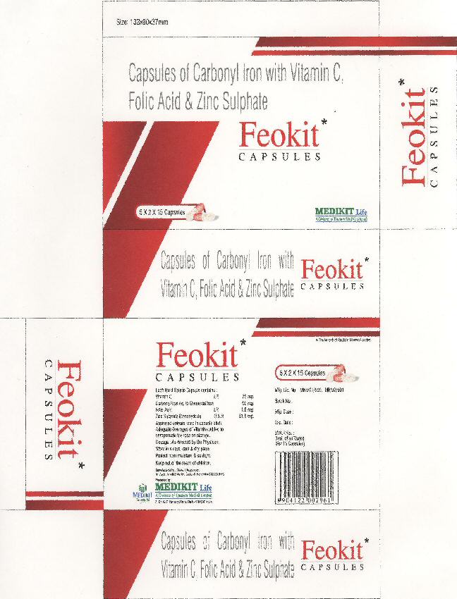 Feokit C A P S U L E S With Label Device mark 1691378 Trademark