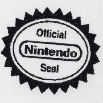 Official Nintendo Seal With Label Device mark 1698917 Trademark
