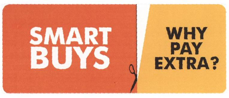 Smart Buys Why Pay Extra?(label) Device mark 1659285 Trademark