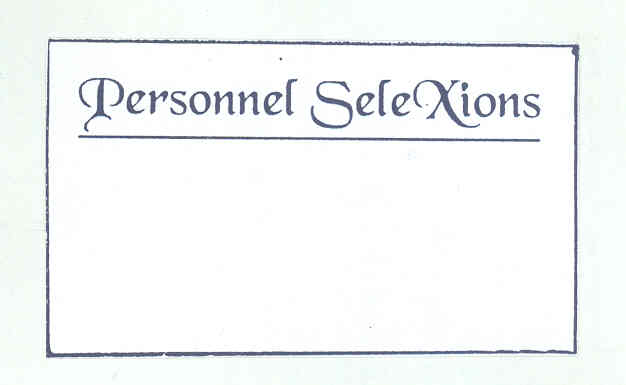 Presonnel Selexions Device mark 1705169 Trademark