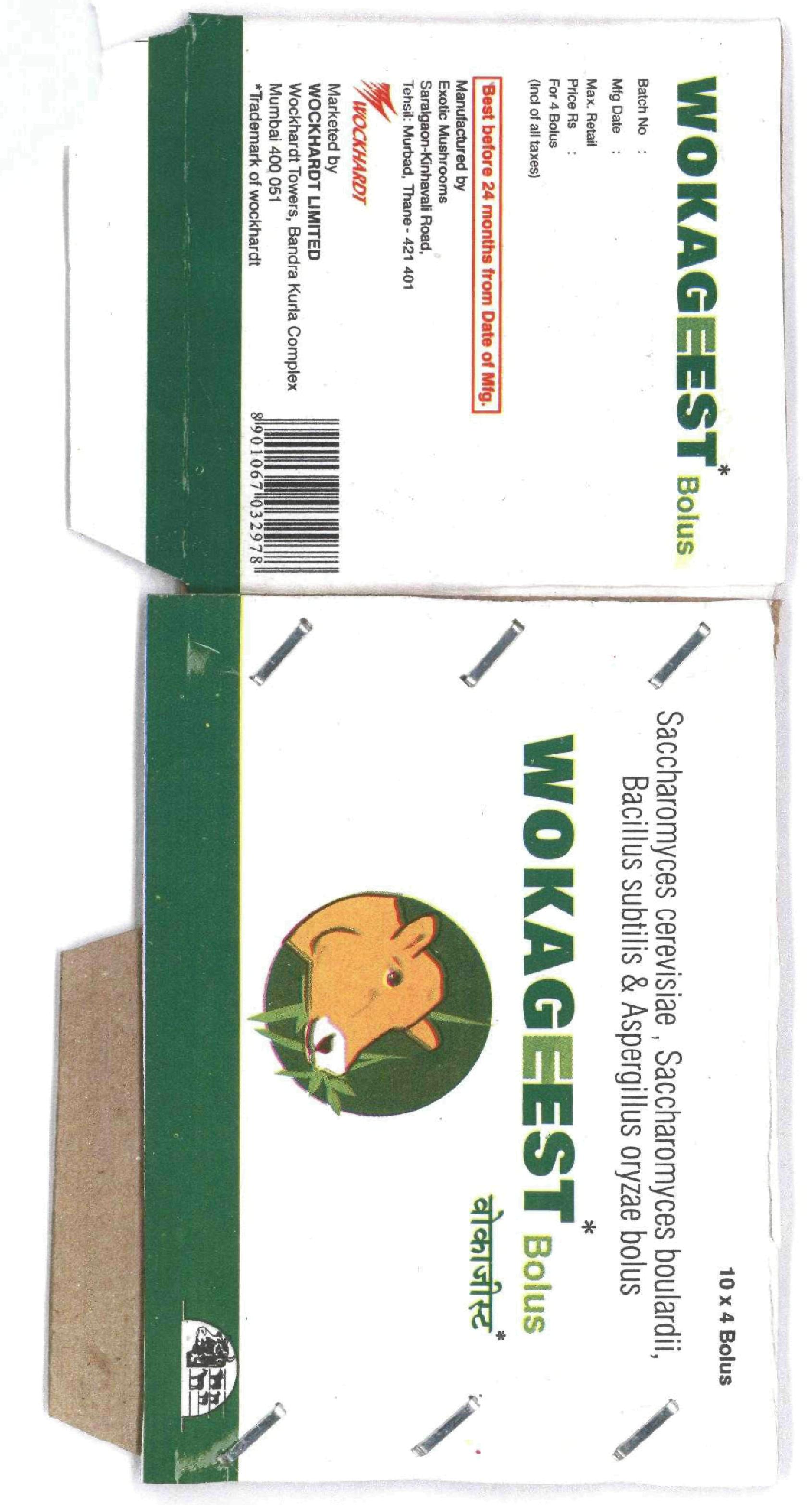 Wokageest (label) Device mark 1721194 Trademark