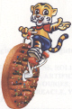 Tiger Device Ridding On Single Wheel (label) Device mark 1735826 Trademark