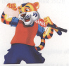 Tiger Device With Bat (label) Device mark 1735867 Trademark