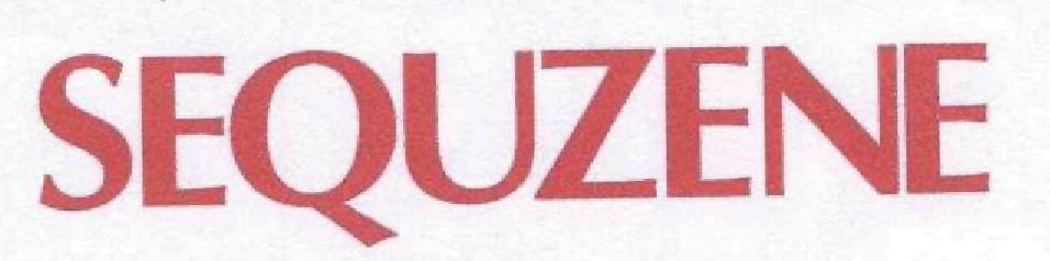 Sequzene (logo) Device mark 1730554 Trademark