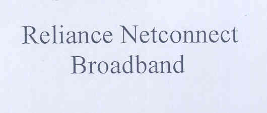 Reliance Netconnect Broadband (label) Device mark 1773511 Trademark