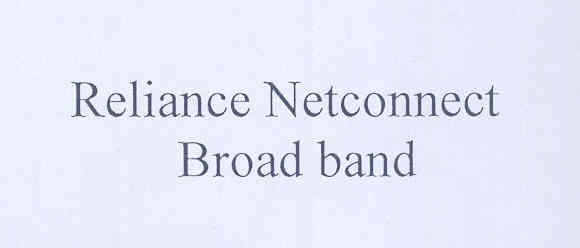 Reliance Netconnect Broadband (label) Device mark 1773514 Trademark