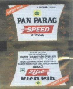 Pan Parag Speed Gutkha Device mark 1768938 Trademark