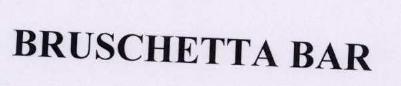 Bruschetta Bar Device mark 1775992 Trademark