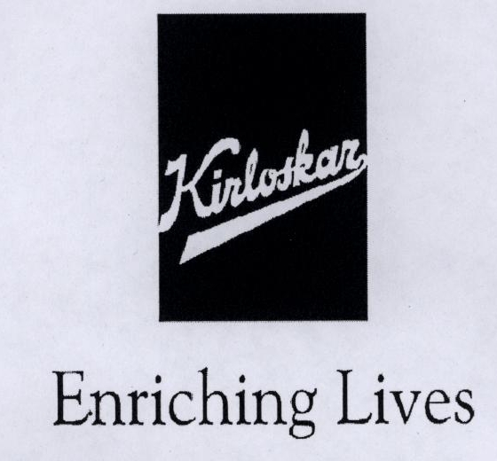 Kirloskar Enriching Lives (label) Device mark 1783542 Trademark