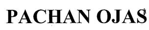 Pachan Ojas Device mark 1868965 Trademark