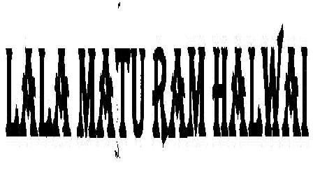 Lala Matu Ram Halwai Device mark 1883979 Trademark