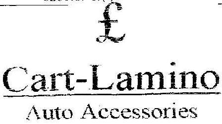 L Cart-lamino Auto Accessories Device mark 1870025 Trademark