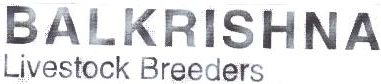 Balkrishna Livestock Breeders Device mark 1930067 Trademark