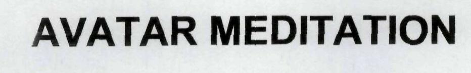 Avatar Meditaion Device mark 1933316 Trademark