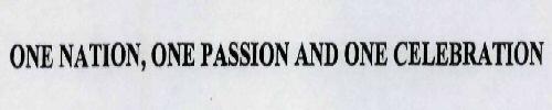 One Nation, One Passion And One Celebration Device mark 1964328 Trademark