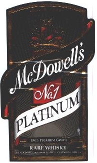 Mcdowell's No.1 Platinum Device mark 2000454 Trademark