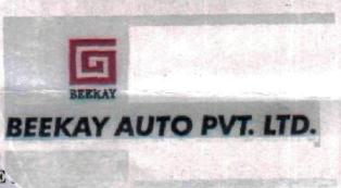 Beekay Auto Pvt. Ltd. Device mark 2015830 Trademark