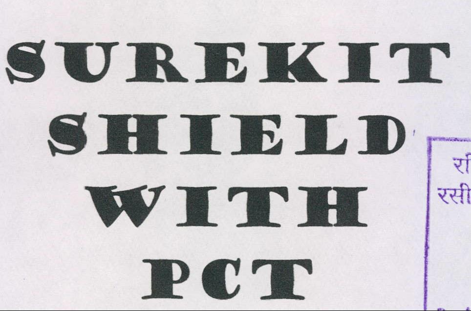 Surekit Shield With Pct Device mark 1984100 Trademark