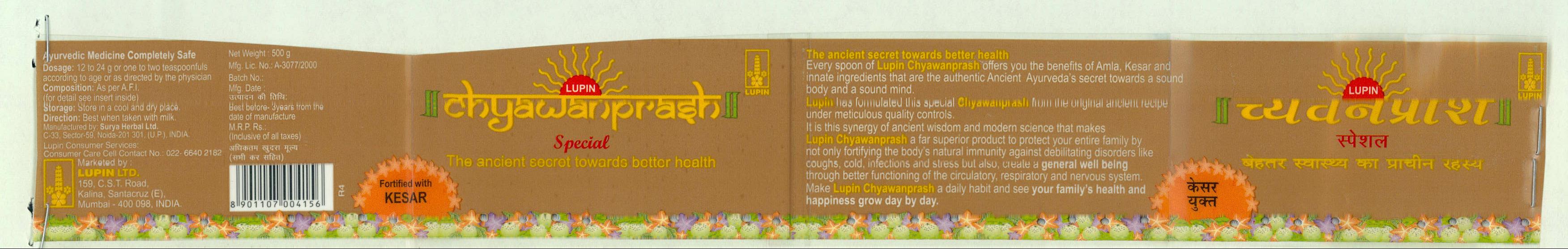 Lupin Chyawanprash Device mark 2064437 Trademark