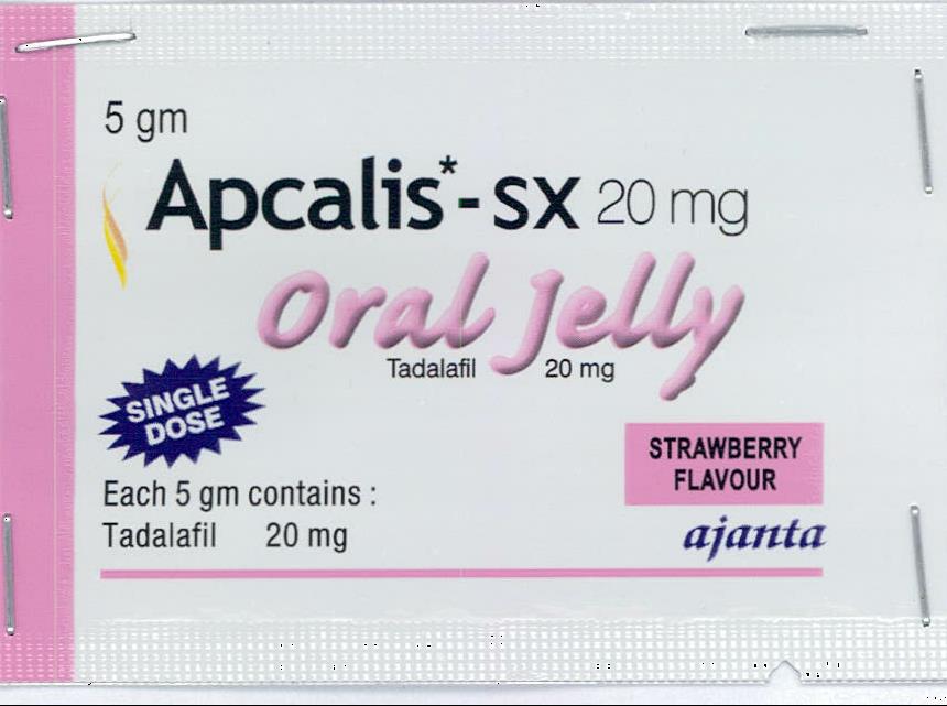 Apcalis*-sx 20 Mg Oral Jelly Tadalafil Device mark 2088786 Trademark