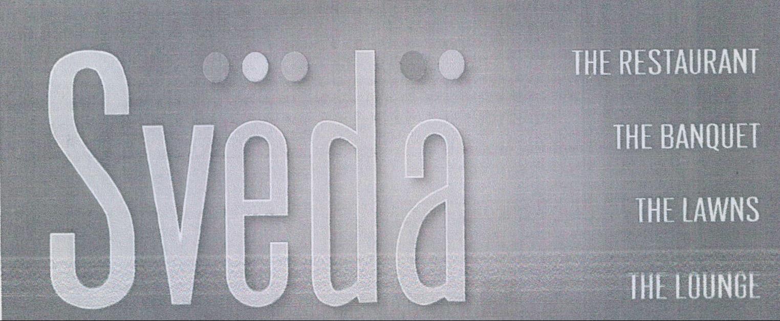 Sveda The Restaurant The Banquet The Lawns The Lounge Device mark 2118740 Trademark