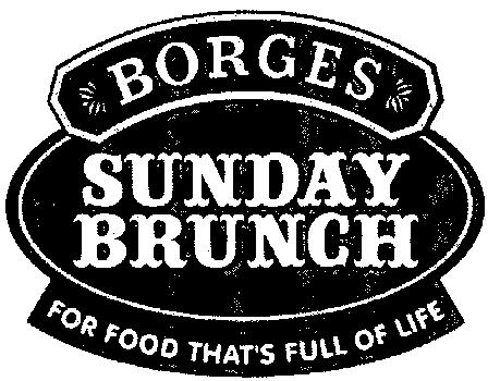 Borges Sunday Brunch (logo) Device mark 2198105 Trademark