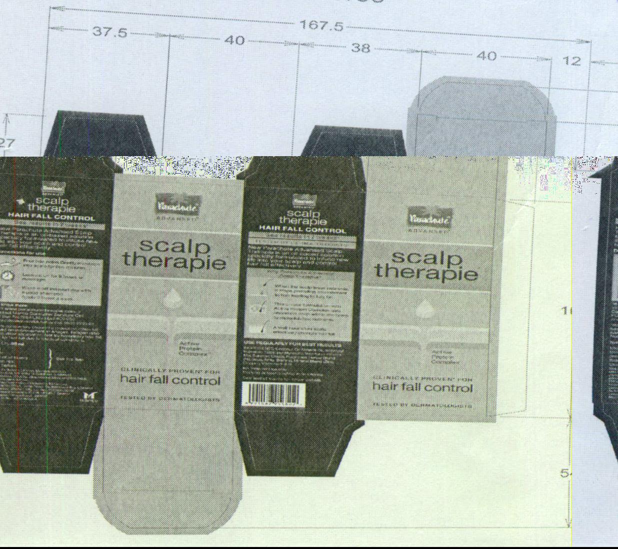 Parachute Scalp Therapie Device mark 2202604 Trademark