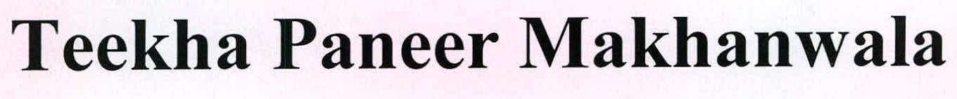 Teekha Paneer Makhanwala Device mark 2217962 Trademark