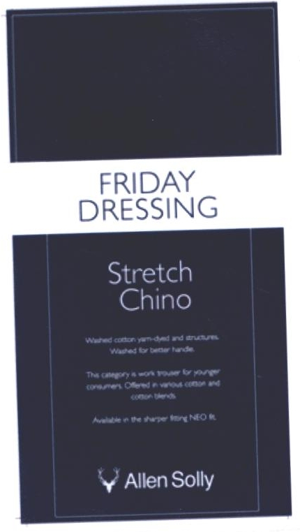 Friday Dressing Stretch Chino Allen Solly Device mark 2244947 Trademark