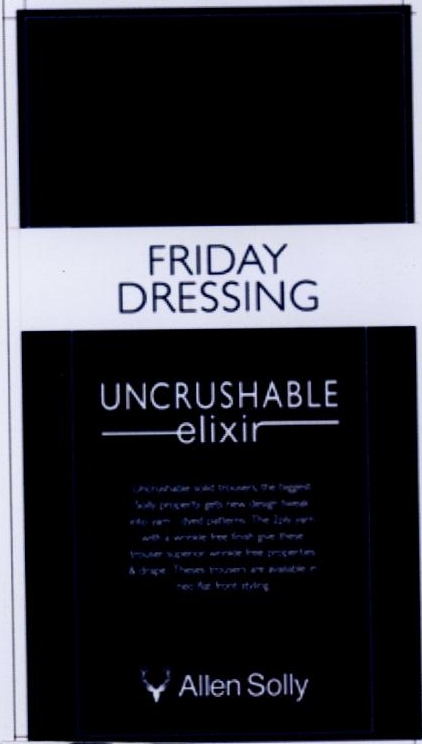 Friday Dressing Uncrushable Elixir Allen Solly Device mark 2244968 Trademark
