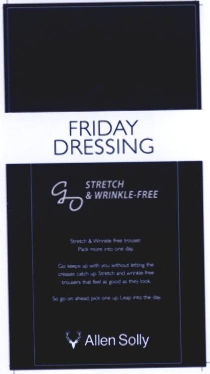 Friday Dressing Stretch & Wrinkle-free Allen Solly Device mark 2244980 Trademark