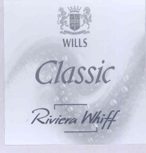 Wills Classic (lable) Device mark 1600457 Trademark