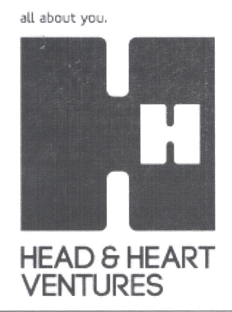 All About You. H H Head & Heart Ventures Device mark 2321489 Trademark