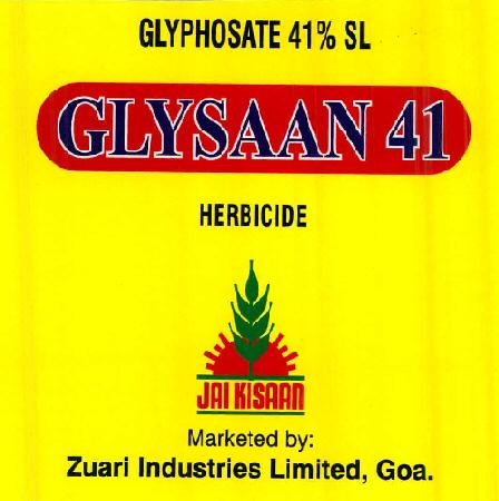 Glysaan 41 Herbicide (device Of Sun And Leaves) Device mark 2351882 Trademark