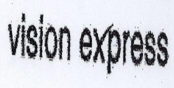 Vision Express (stylized) Device mark 1677451 Trademark