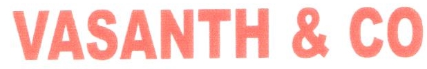 Vasanth & Co Device mark 2399769 Trademark