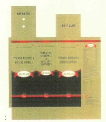 36 Plus (label) Device mark 2446620 Trademark