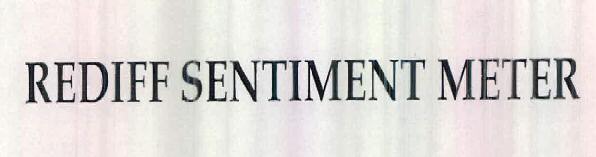 Rediff Sentiment Meter Device mark 2454515 Trademark