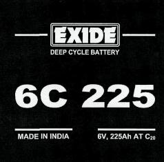 Exide 6c 225 Device mark 2516724 Trademark