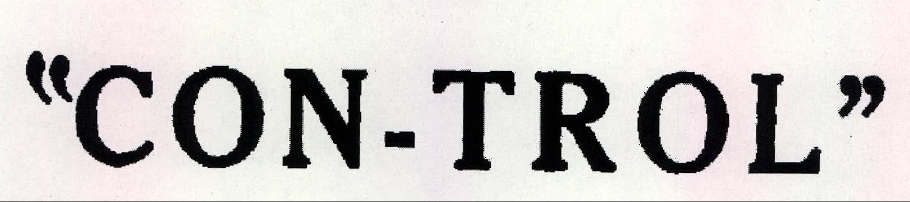 Con - Trol Device mark 2138101 Trademark
