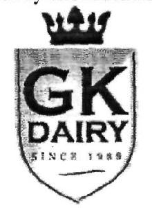 Gk Dairy (device) Device mark 2563667 Trademark