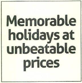 Memorable Holidays At Unbeatable Prices Device mark 2633668 Trademark