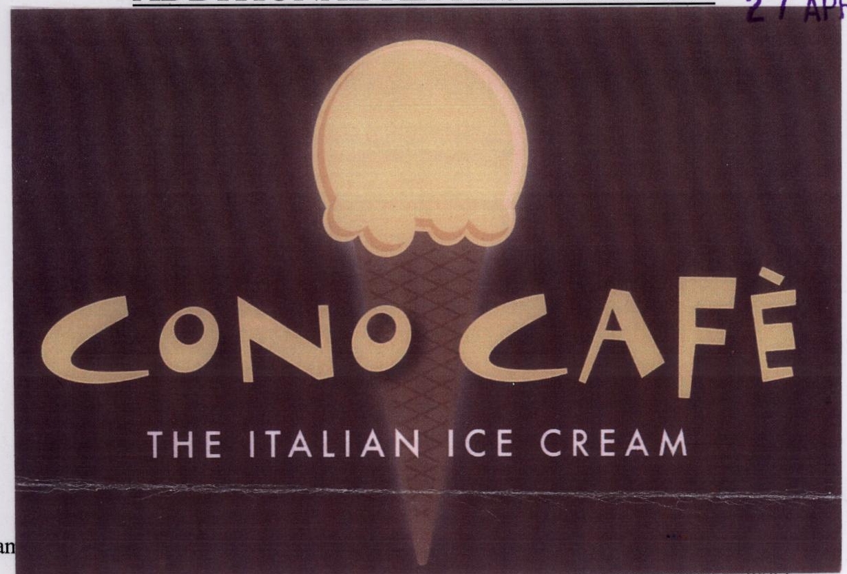Cono Cafe (device) Device mark 1811435 Trademark
