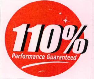 110% Performance Guaranteed Device mark 2464116 Trademark