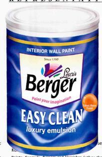 Lewis Berger, Easy Clean Device Of Paint. Device mark 2641643 Trademark