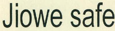 Jiowe Safe Device mark 2702333 Trademark