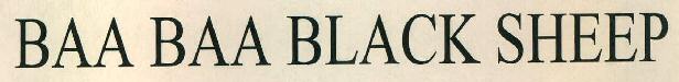 Baa Baa Black Sheep Device mark 2710676 Trademark