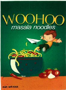 Woohoo Masala Noodles (label) Device mark 2609874 Trademark