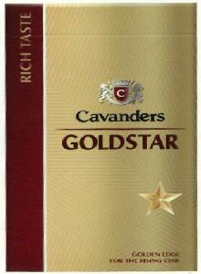 Cavanders Goldstar (label) Device mark 2650020 Trademark