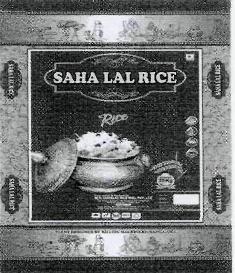 Saha Lal Rice, Device Of Pot Containing Fried Rice Device mark 2928351 Trademark